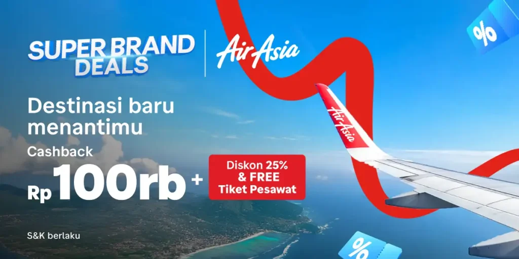 AirAsia Indonesia: Beli Tiket AirAsia Indonesia Hari Ini Promo!